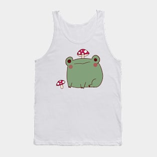 Cute frog with mashroom Tank Top